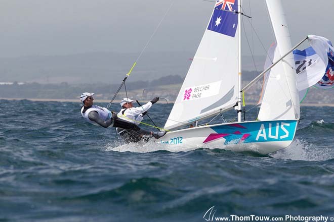 Mat Belcher, Malcolm Page (AUS), 470 - London 2012 Olympic Sailing Competition © Thom Touw http://www.thomtouw.com